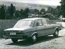 Back View of 1975 Audi 100 - Vintage Photograph