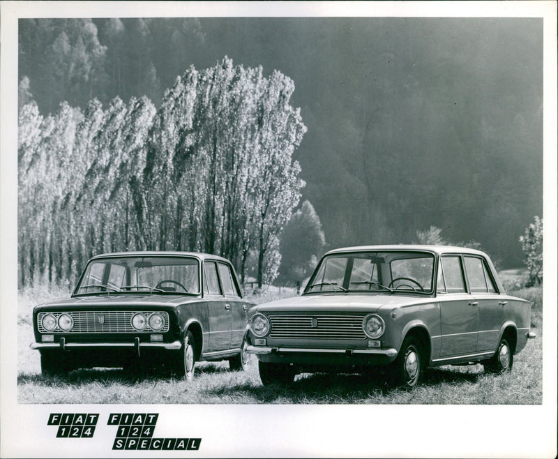 Fiat 124 and Fiat 124 Special - Vintage Photograph