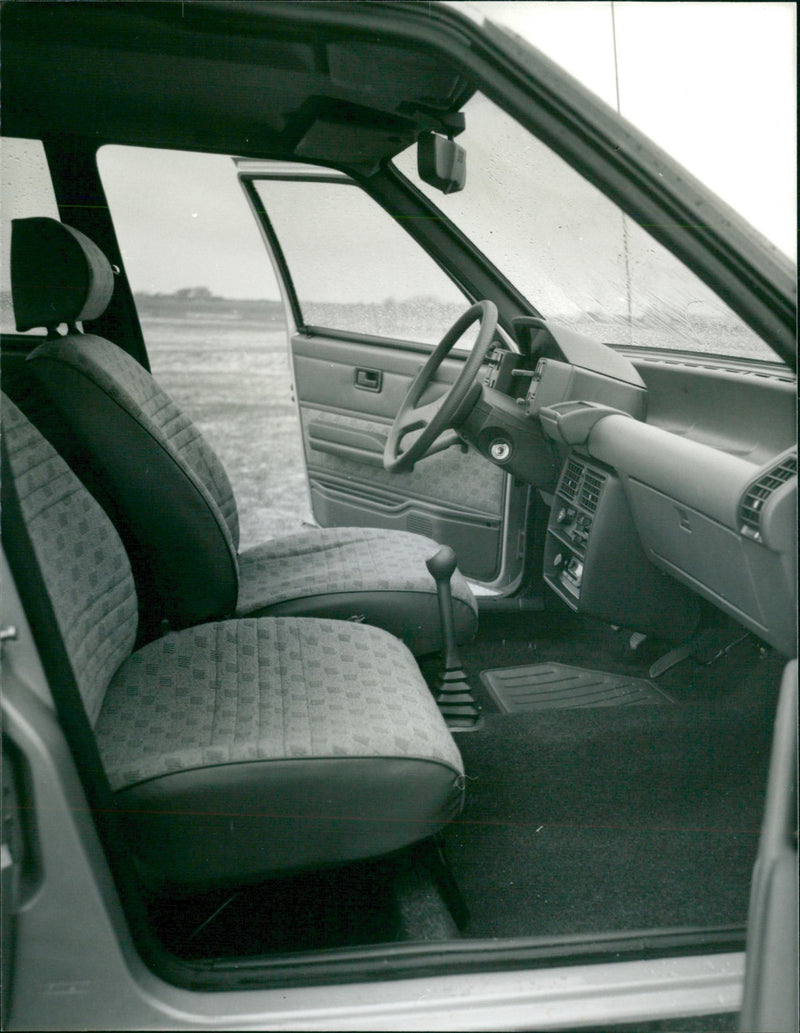 Front Seats of Fiat Uno - Vintage Photograph