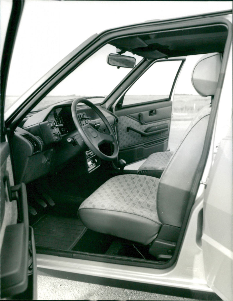 Front Seat of Fiat Uno - Vintage Photograph