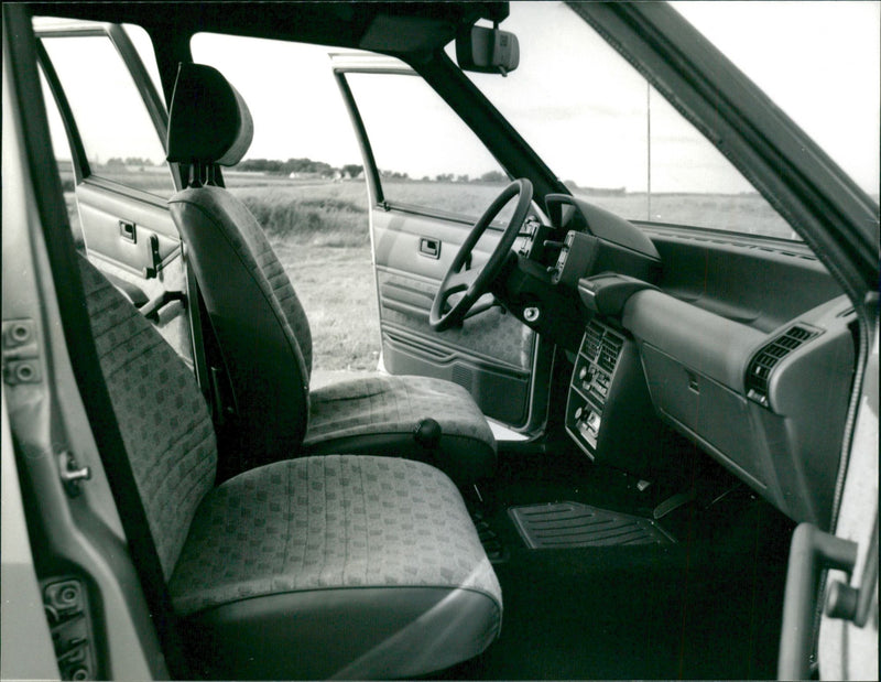 Front Seats of Fiat Uno - Vintage Photograph