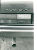 Back View of Audi 200 Turbo 1980 - Vintage Photograph