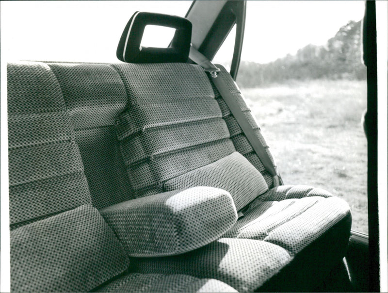 Back Seats of Audi 200 Turbo 1980 - Vintage Photograph