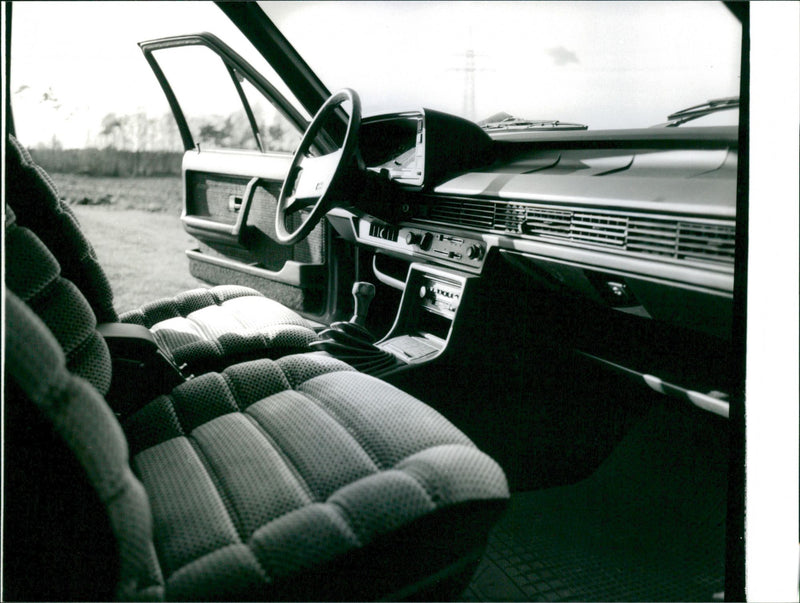 Front Seats and Dashboard of Audi 200 Turbo 1980 - Vintage Photograph