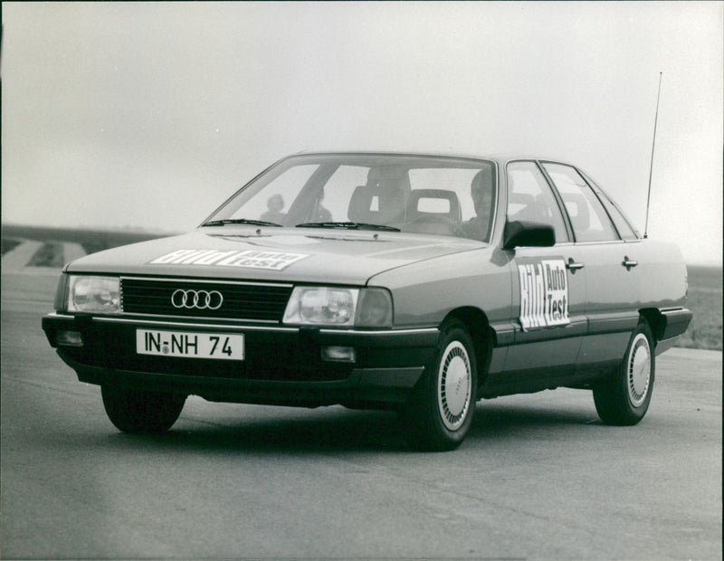 Front View of Audi 100 CD - Vintage Photograph