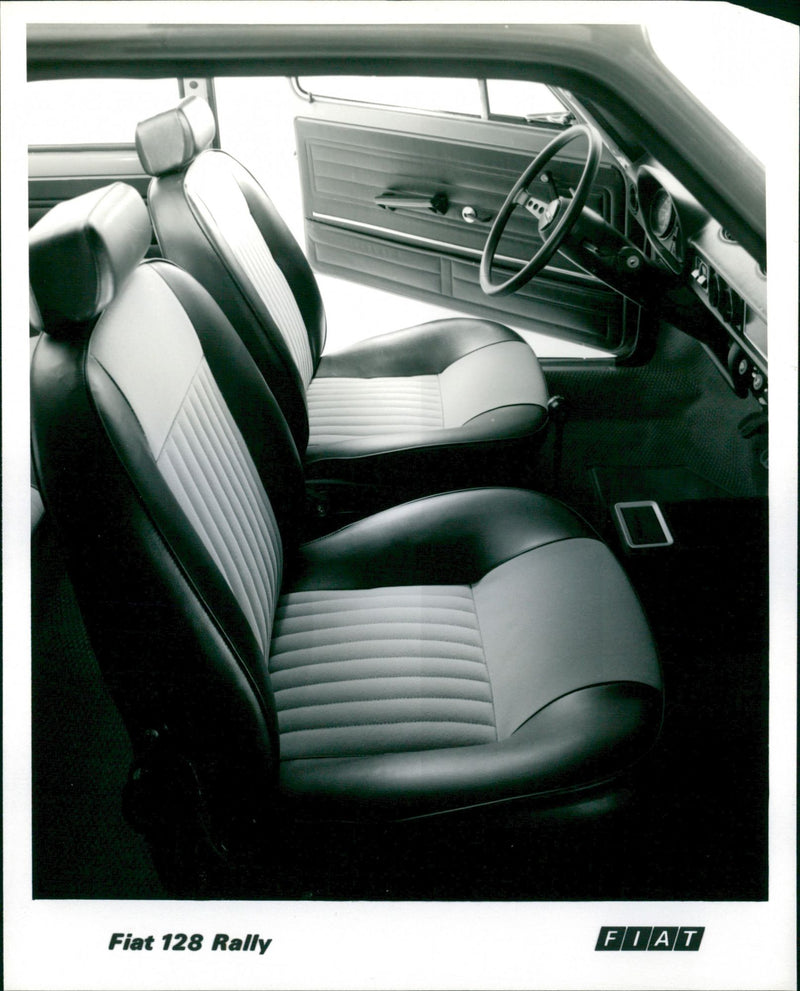 Front Seat of Fiat 128 Rally - Vintage Photograph