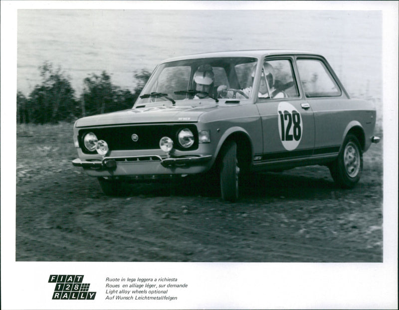 1977 Fiat 128 Rally - Vintage Photograph