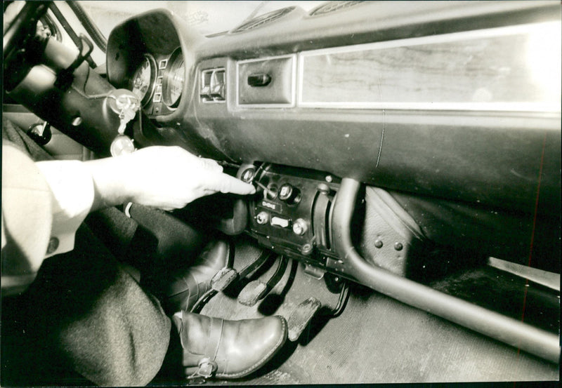 Engine Break of 1970 Fiat 128 - Vintage Photograph