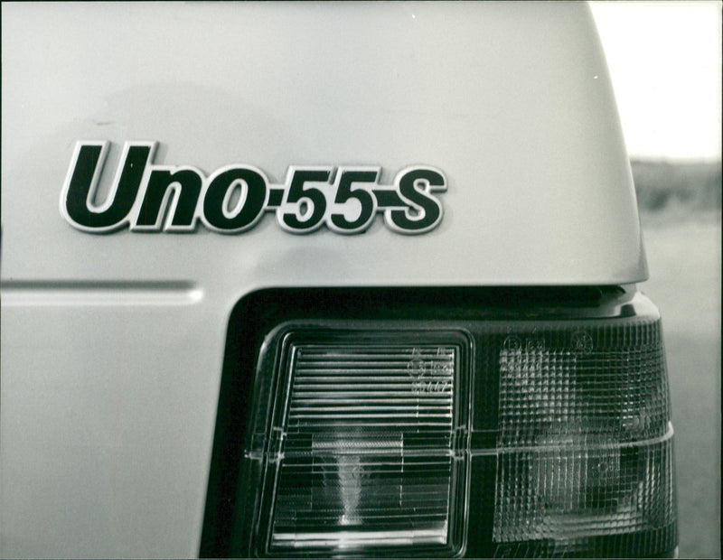 Back Light of Fiat Uno-55-S - Vintage Photograph