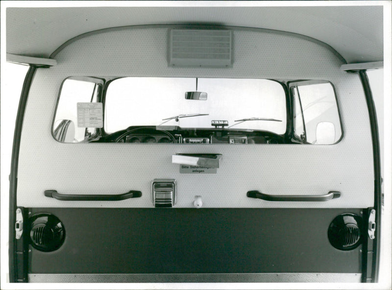 VW Transporter Taxi 1968 - Vintage Photograph