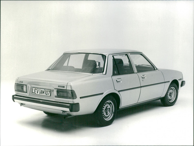 Back View of Mazda 626 Coupe 1979 - Vintage Photograph