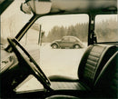 Front Seat of Volkswagen 1970 - Vintage Photograph
