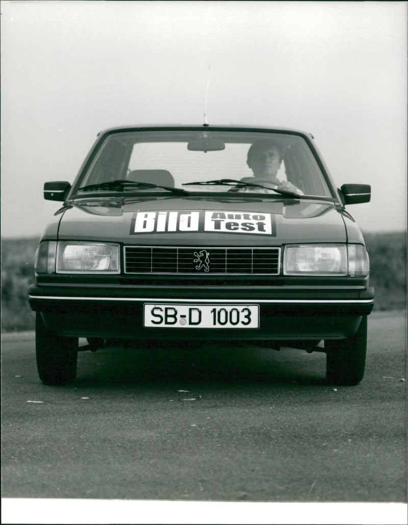 Front View of Peugeot 305 GLD Break - Vintage Photograph