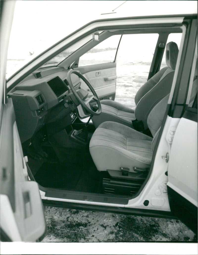 Front Seats and Dashboard of Peugeot 205 GR Diesel - Vintage Photograph