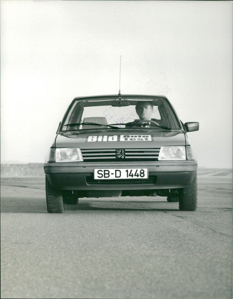 Front View of Peugeot 205 GR Diesel - Vintage Photograph