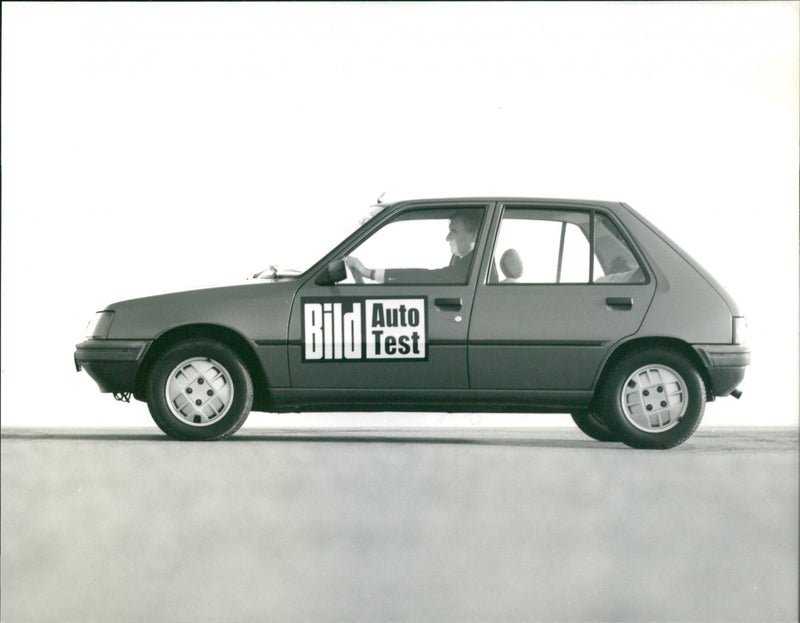 Side View Of Peugeot 205 GR Diesel - Vintage Photograph