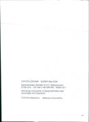 Toyota Crown Super Saloon - Vintage Photograph