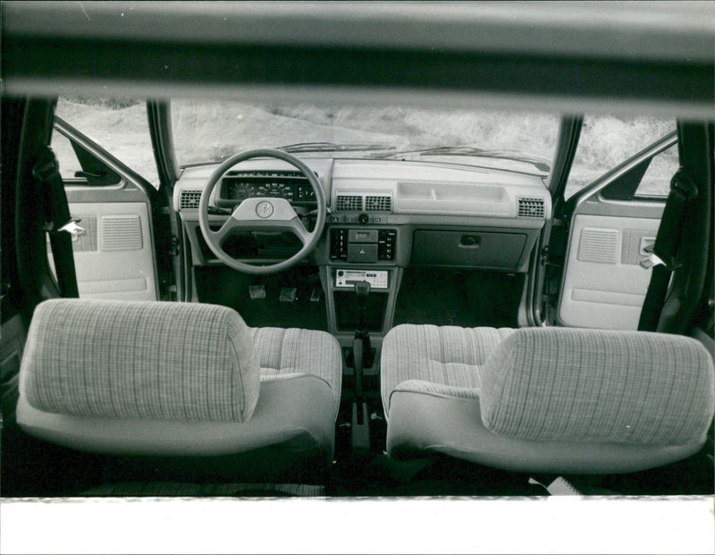 Dashboardd of 1983 Peugeot 205 GL - Vintage Photograph