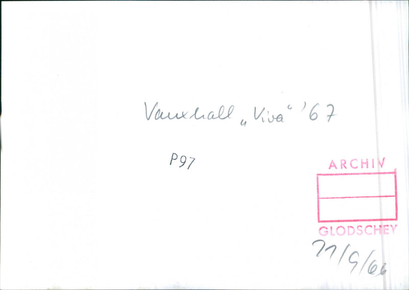 Vauxhall Viva 1967 - Vintage Photograph