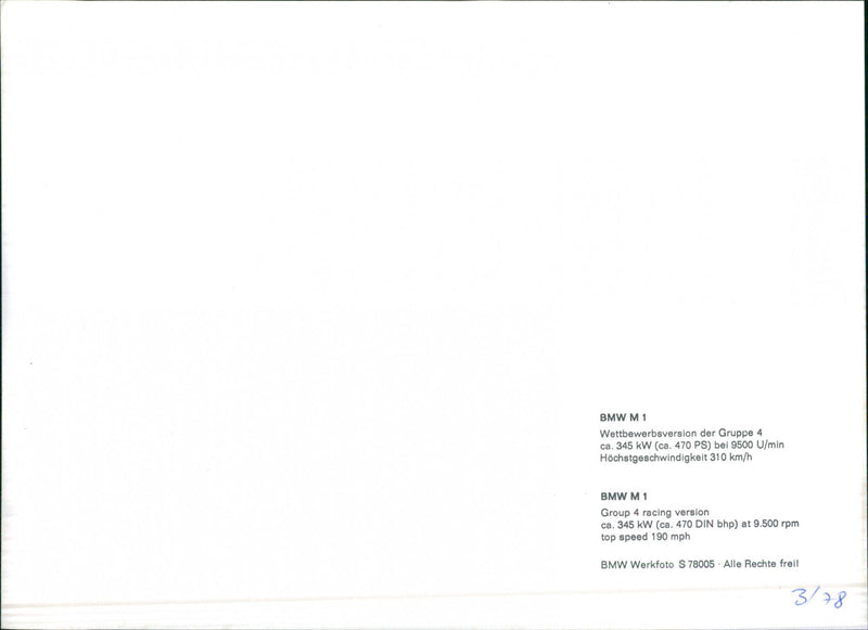 BMW. - Vintage Photograph