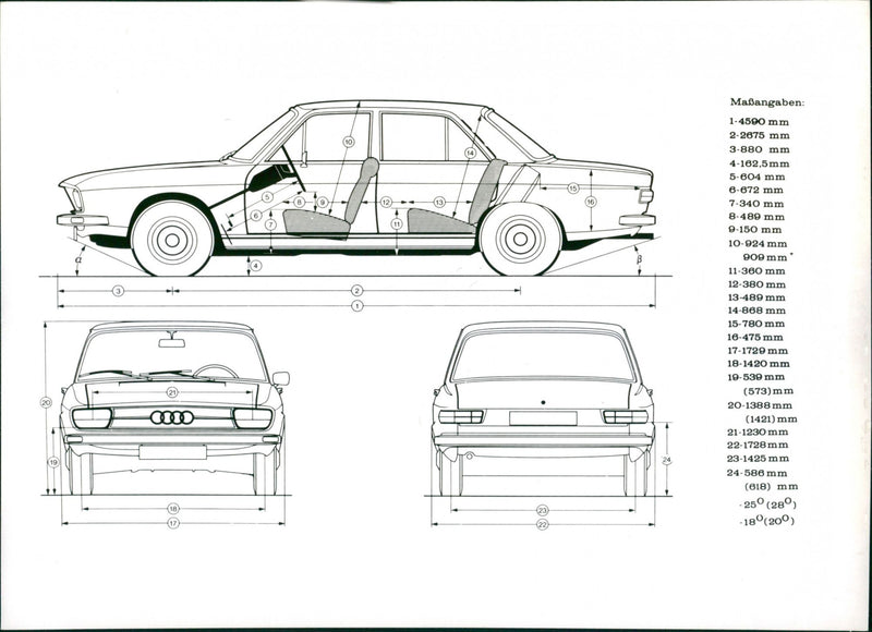 Audi 100 S - Vintage Photograph