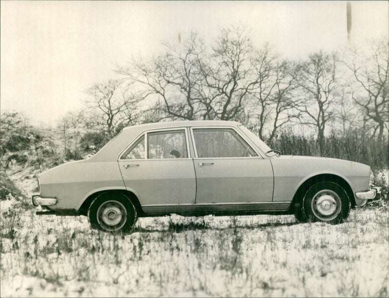 1977 Peugeot 504 Side View - Vintage Photograph