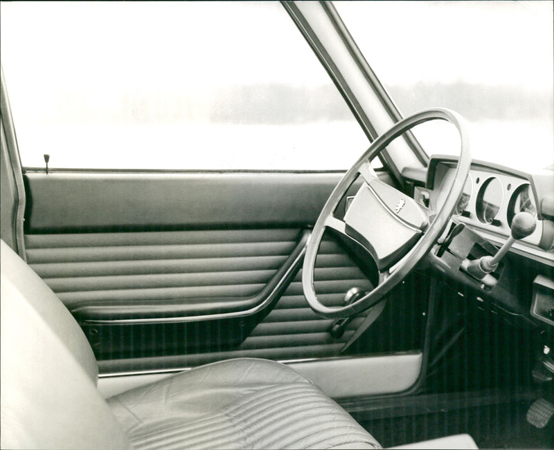 1977 Peugeot 504 Steering Wheel - Vintage Photograph