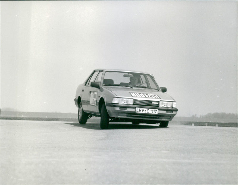 1970 Mazda 626, test run - Vintage Photograph