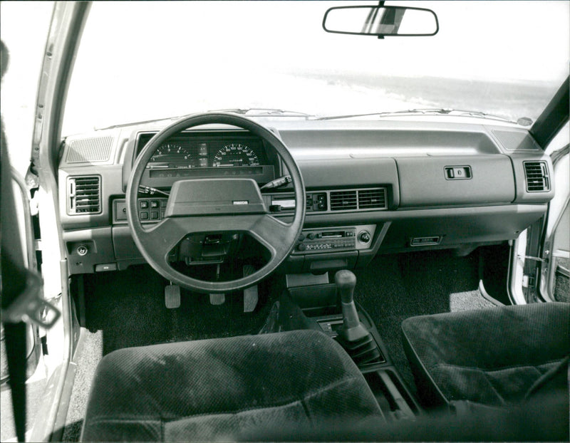 1970 Mazda 626, dashboard - Vintage Photograph