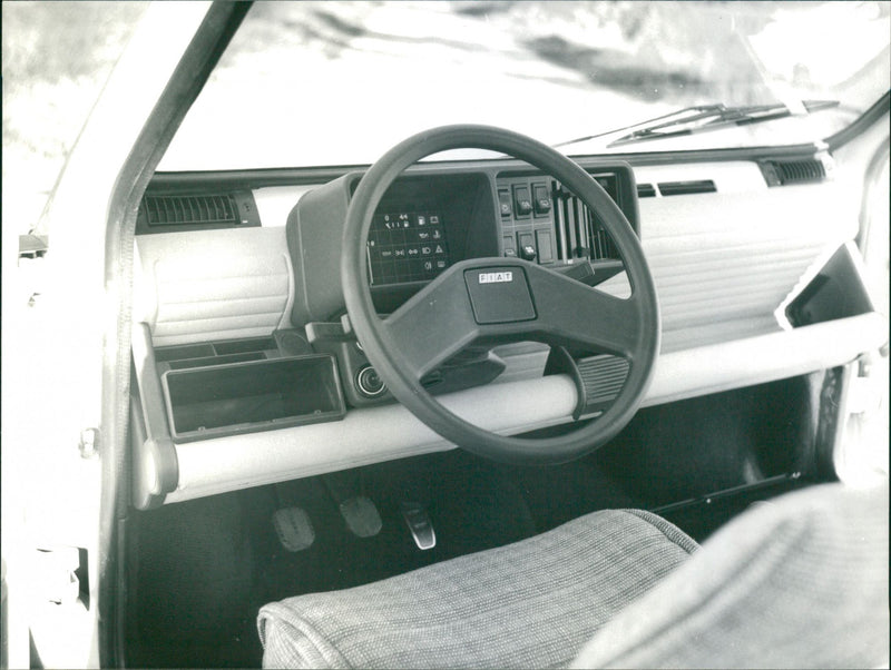 Fiat Panda 45 Cockpit - Vintage Photograph