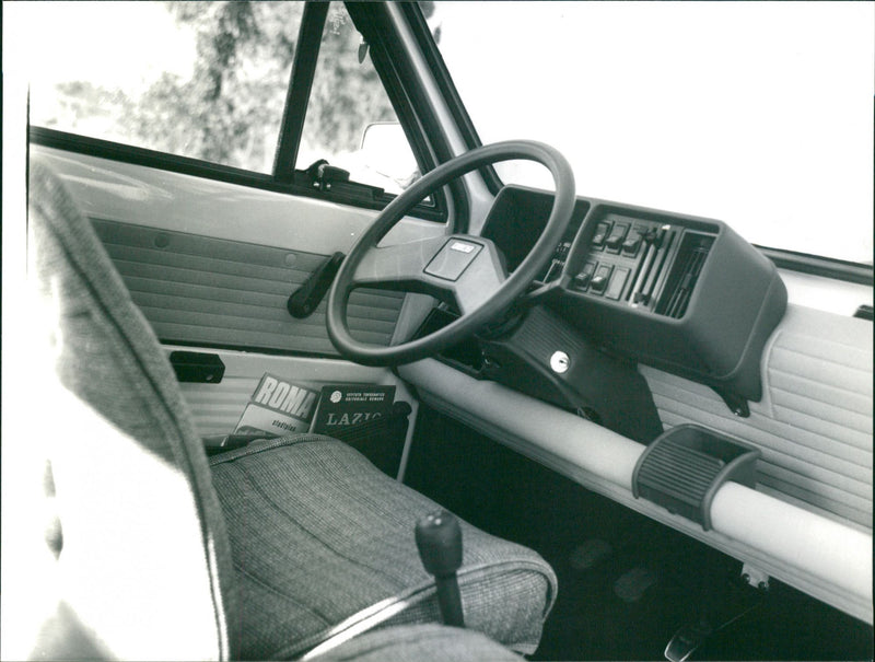 Fiat Panda 45 Cockpit - Vintage Photograph