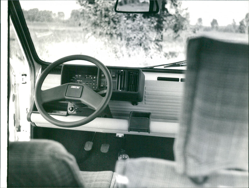 Fiat Panda 45 Cockpit - Vintage Photograph