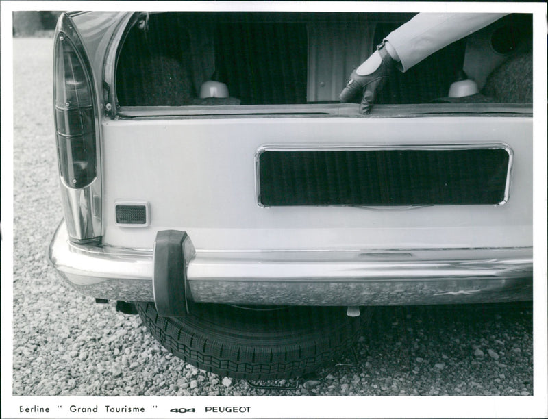 Luggage Compartment of Peugeot 404 Berline - Vintage Photograph