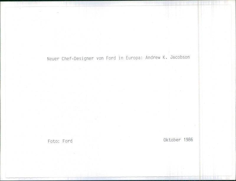 Andrew K. Jacobson - Vintage Photograph