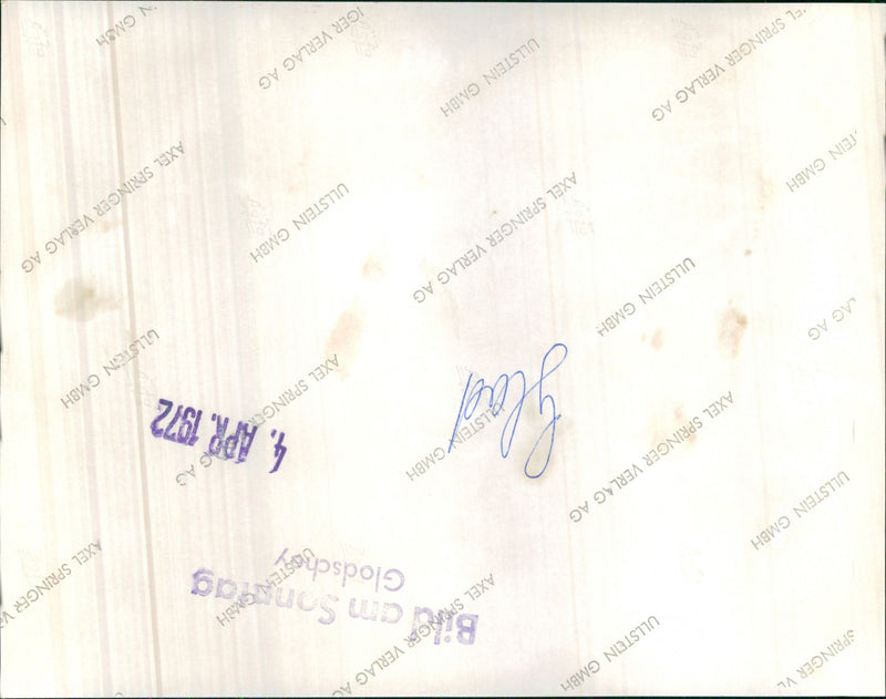 K - WY 456
SPRINGER VL ULLSTEIN GMBH AXEL SPRINGER VERLAG A Biler Glodscha teine - Vintage Photograph