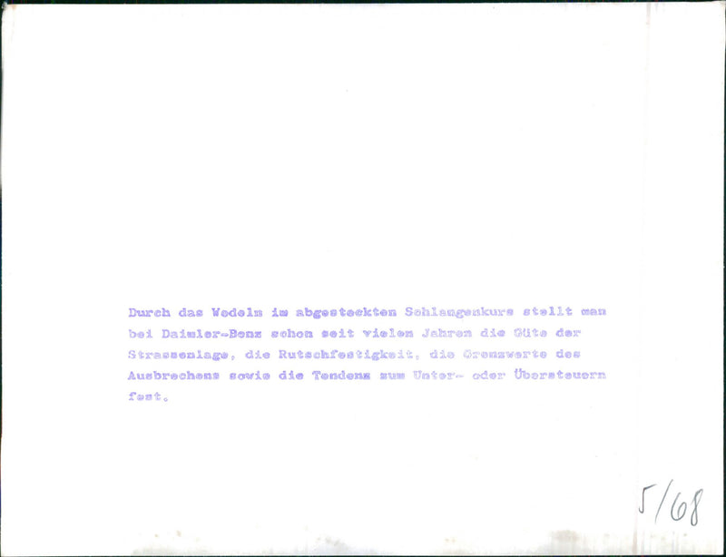 Mercedes-Benz - Vintage Photograph