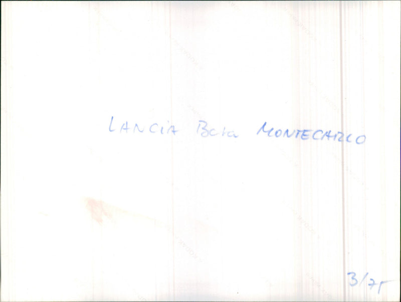 Lancia Beta Montecarlo - Vintage Photograph