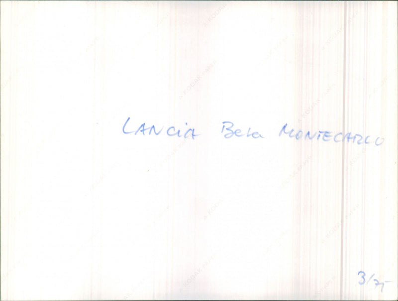 Lancia Beta Montecarlo - Vintage Photograph