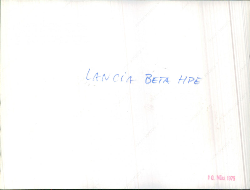 Lancia Beta HPE - Vintage Photograph