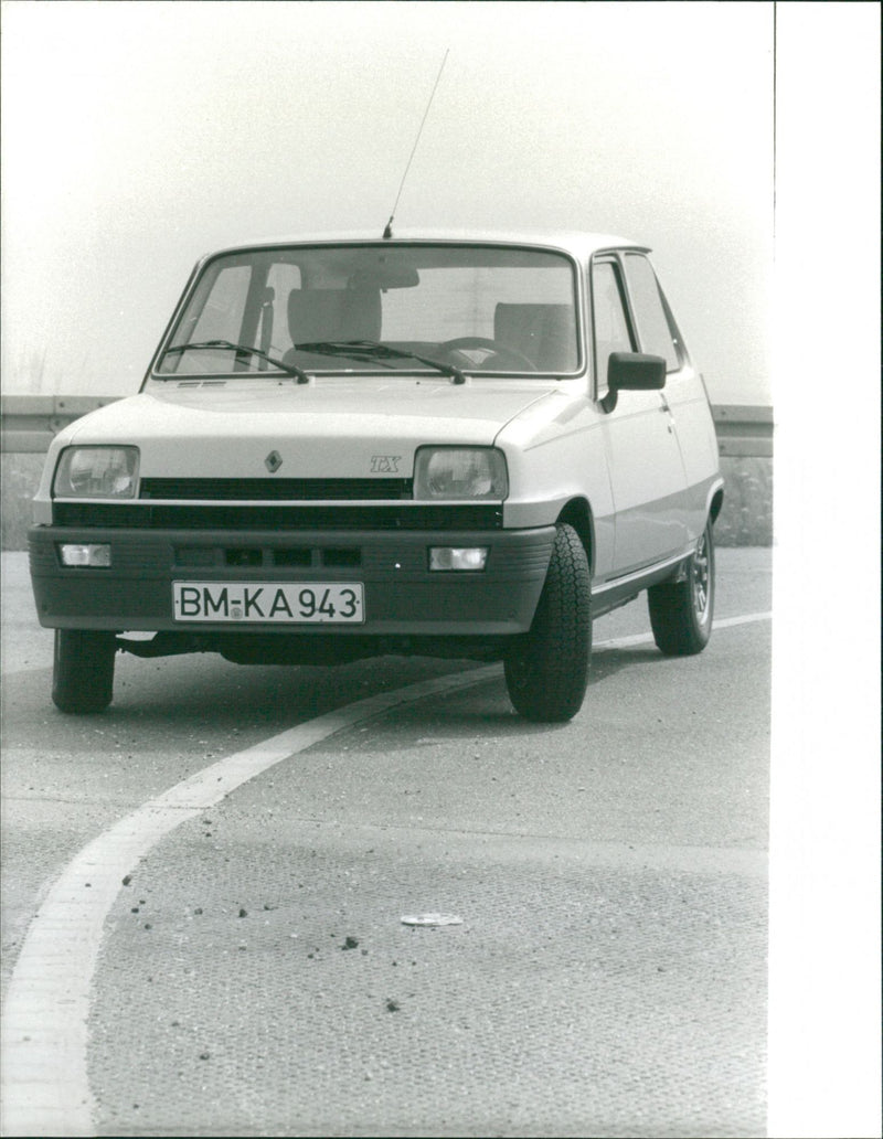 Front of a Renault Car - Vintage Photograph