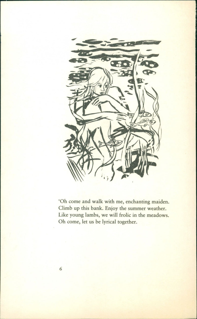 TOGETHER POET WHITE MAIDEN - Vintage Photograph