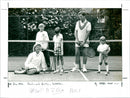 Tennis-mad family - Vintage Photograph