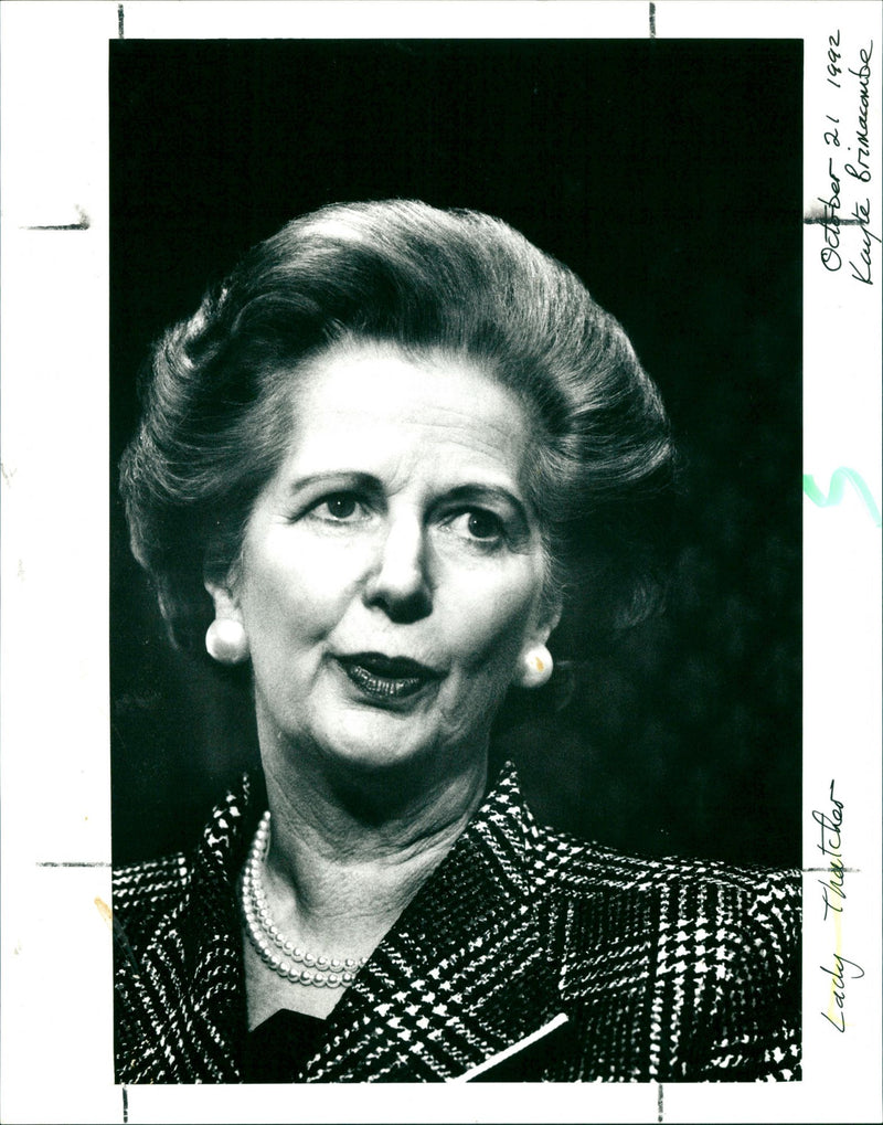 Margaret Thatcher - Vintage Photograph