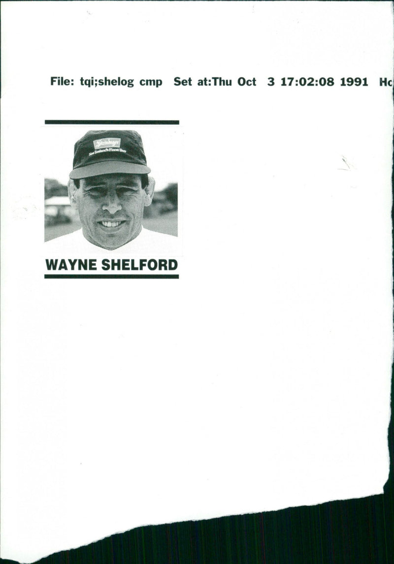 Wayne Shelford, Oct 3 1991 - Vintage Photograph