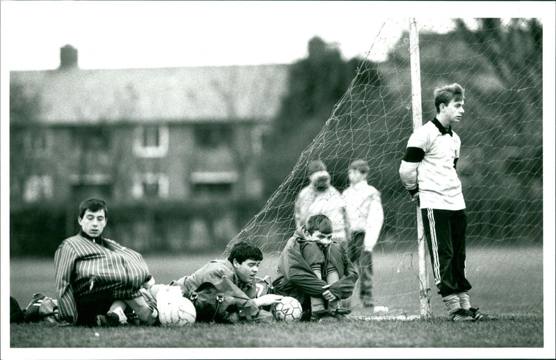 Football Boys Jan 89 - Vintage Photograph