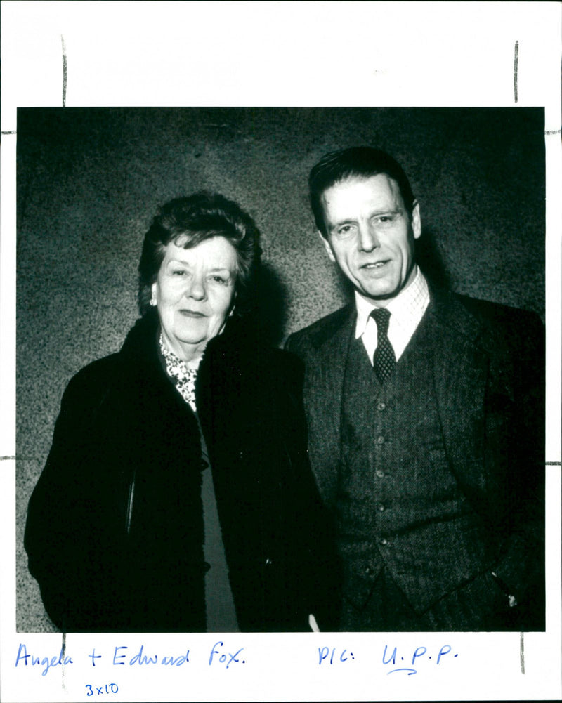 Angela & Edward Fox - Vintage Photograph