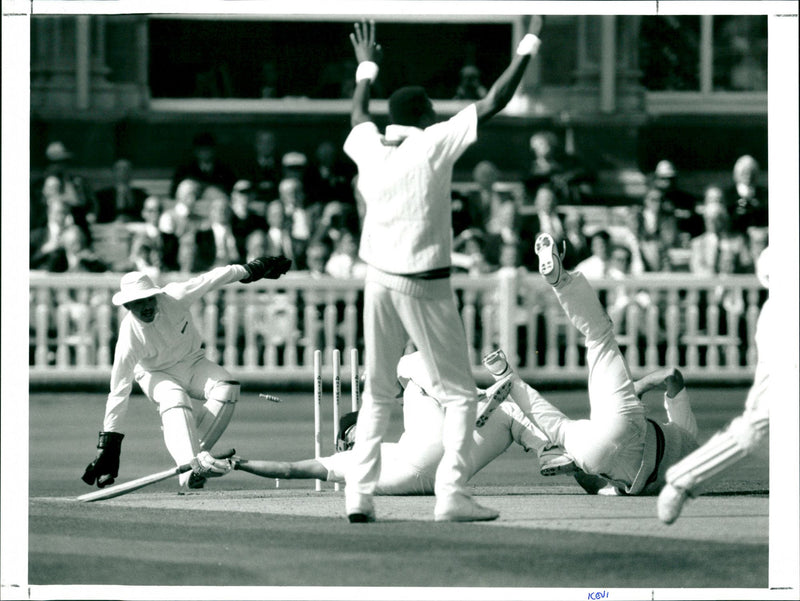 Cricket game - Vintage Photograph