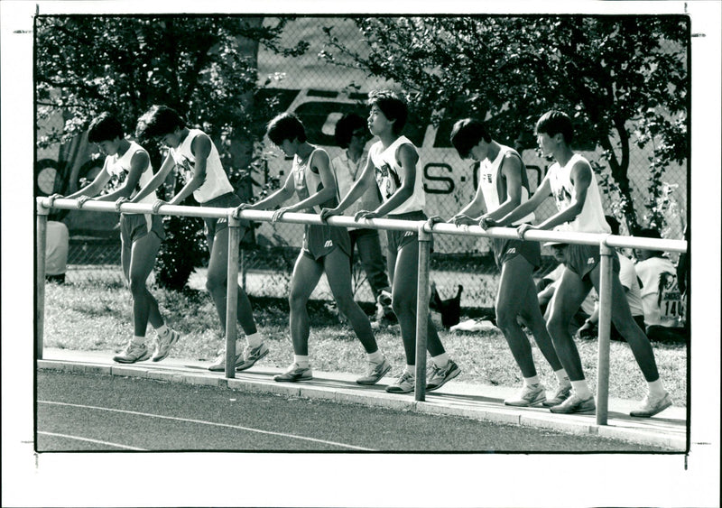 Marathon runners - Vintage Photograph