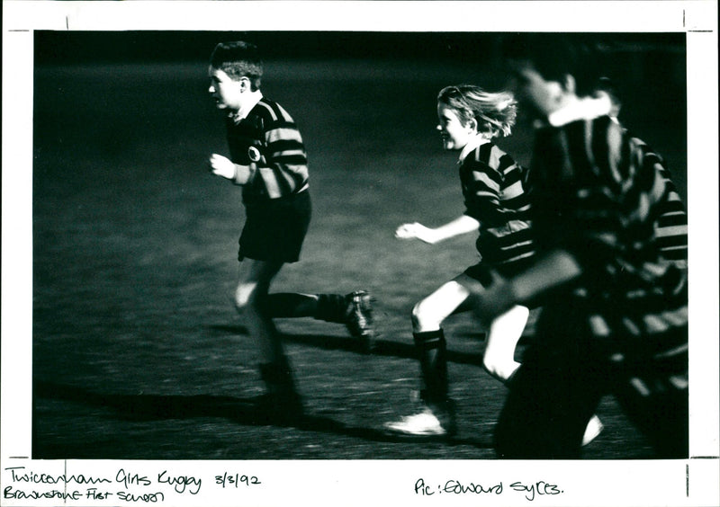 Twickenham Girls Rugby - Vintage Photograph