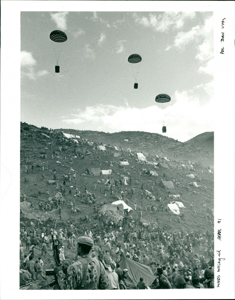 Kurdish Refugees Iraq - Vintage Photograph